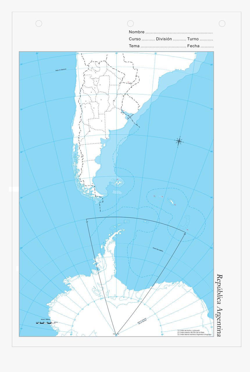 Map,area,sky - Mapa De Argentina Bicontinental, HD Png Download