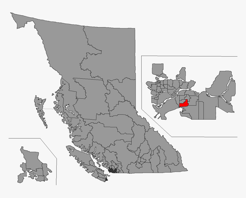 Bc 2015 Surrey-panorama - British Columbia Population Map, HD Png Download