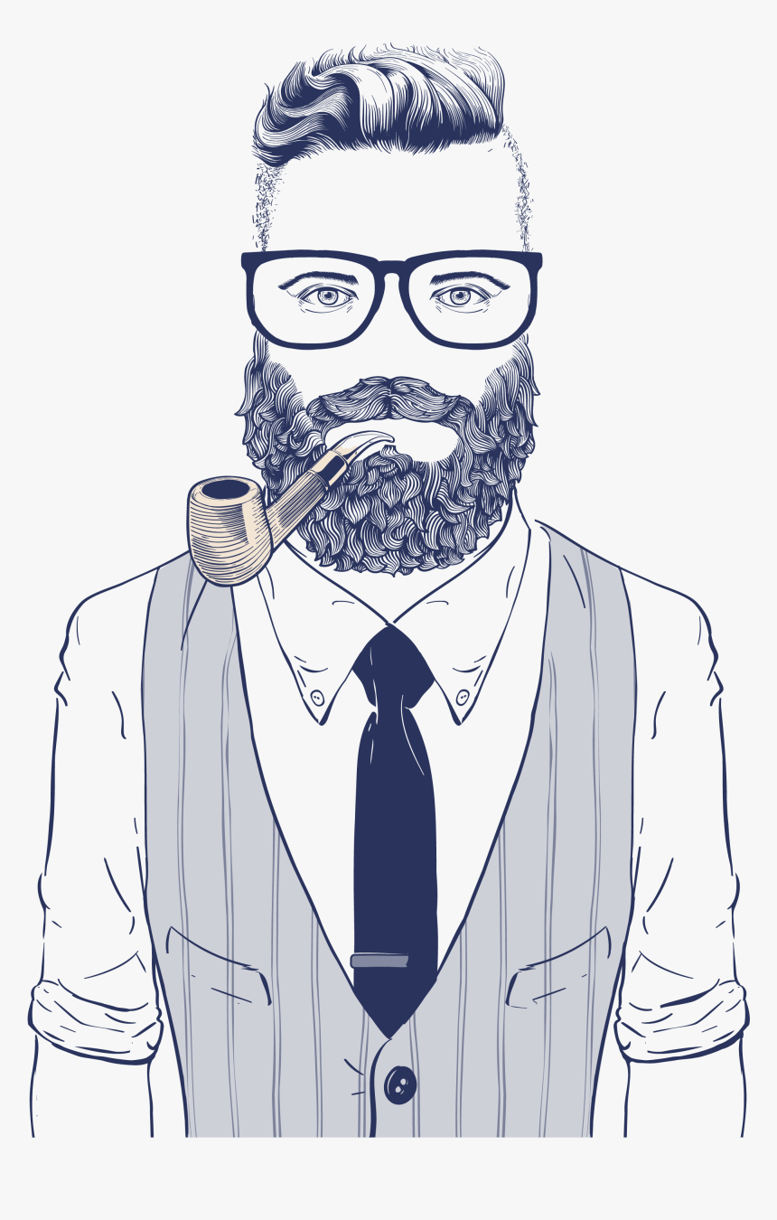 Wearing Style Sunglasses Illustration Vector Hipster - Retro Hipster, HD Png Download