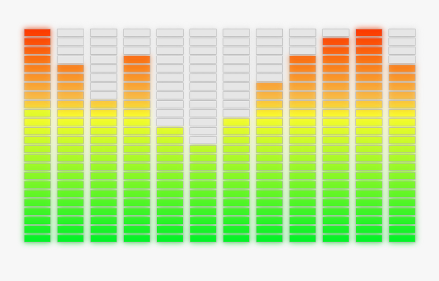 Áudio, Equalizador, Gráfico, Vu Meter - Transparent Audio Equalizer Png, Png Download