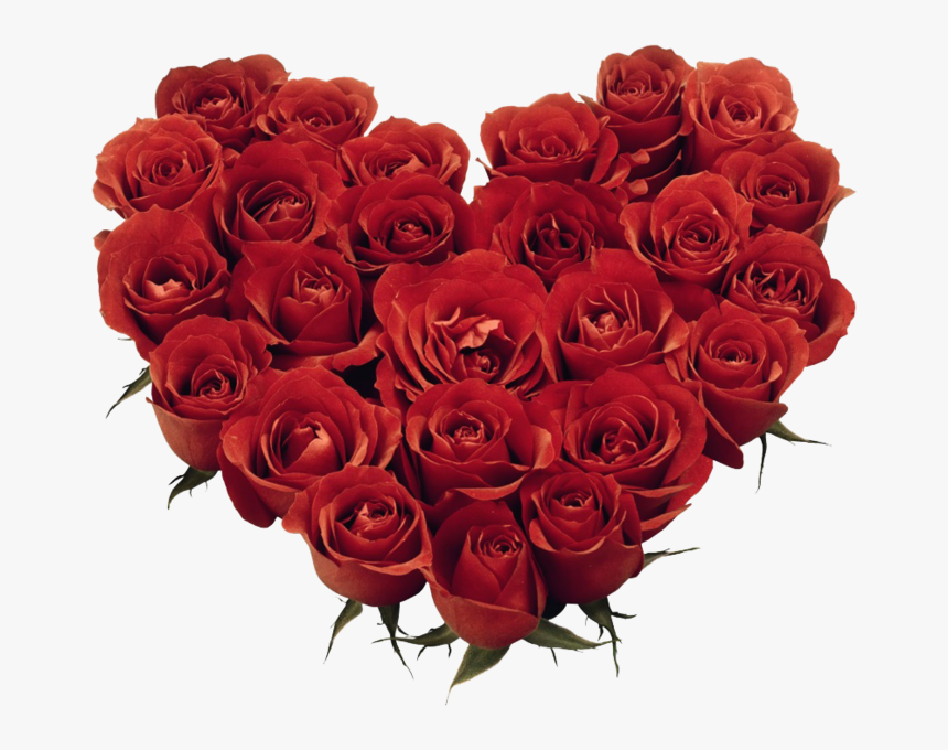 Corazon De Rosas Png, Transparent Png