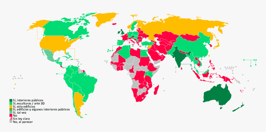 2015 Mapa De Libertad De Panorama - Importance Of Religion Map, HD Png Download