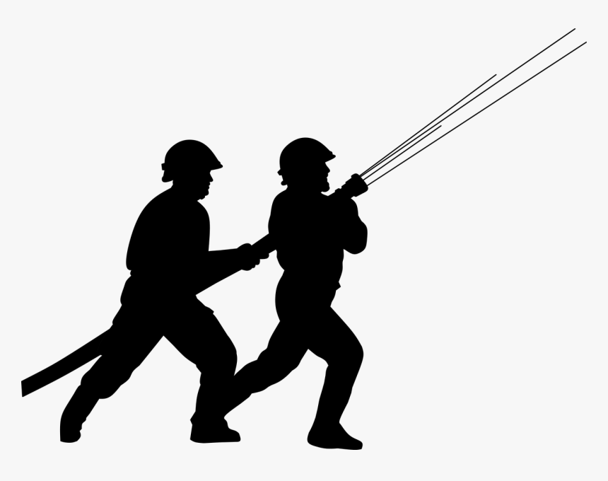 Firefighter Silhouette, HD Png Download
