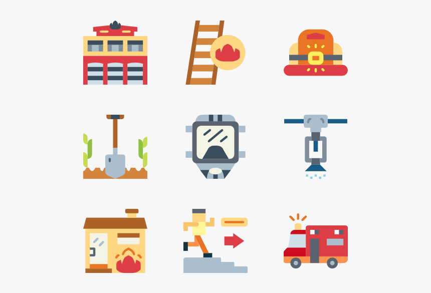 Firestation - Bomberos Iconos, HD Png Download