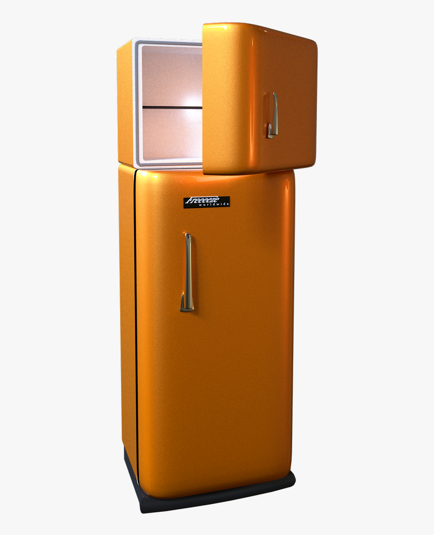 Refrigerador, Congelador, Kühlgefrierkombination, Retro - Fridges Transparent Background, HD Png Download