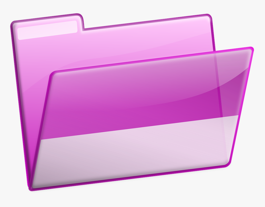 Folder, Empty, Documents, Office, Computer, Pink - Carpetas De Colores Png, Transparent Png