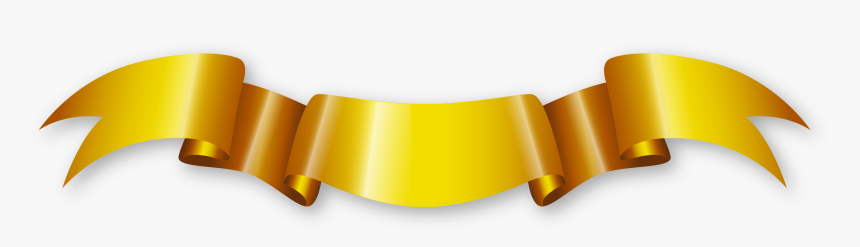 Golden Ribbon Png, Transparent Png