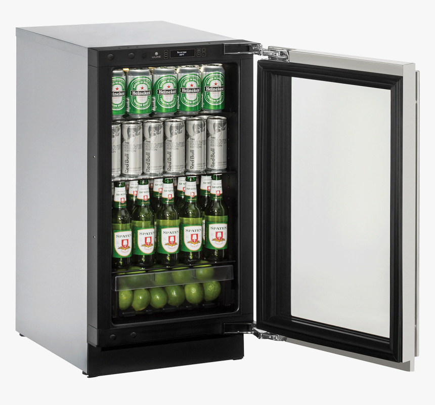 Open Fridge With Beers - Uline U 2224bevs 00b, HD Png Download