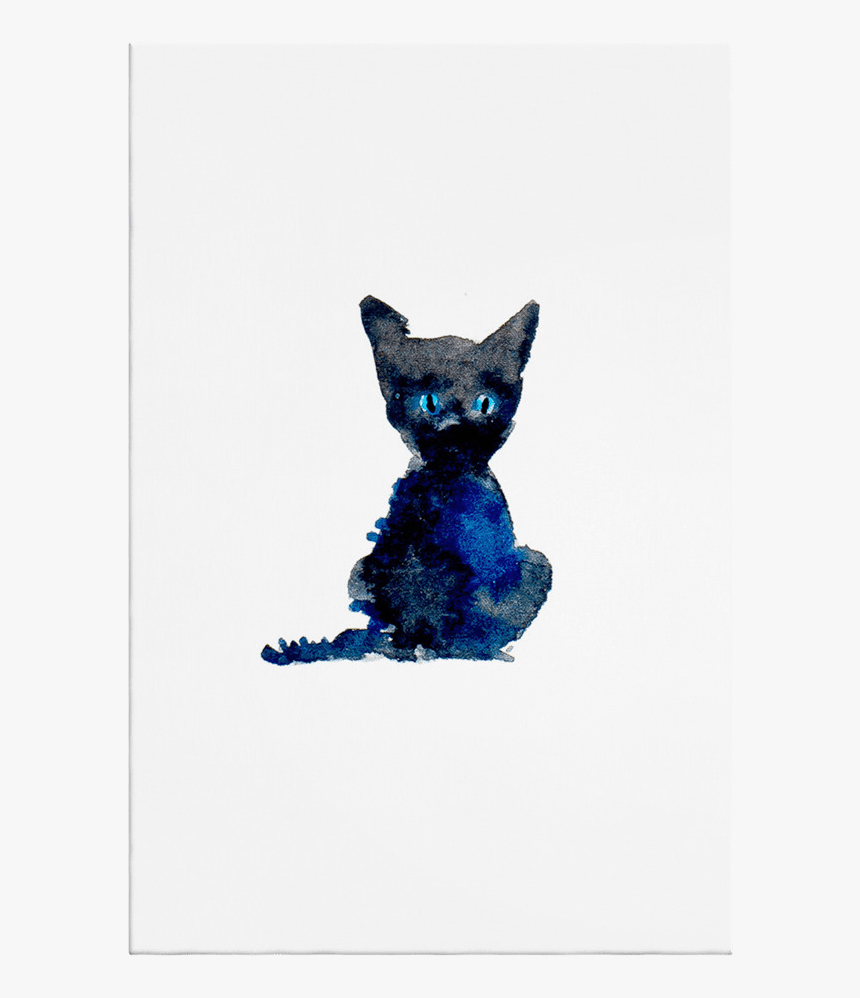 The Indigo Cat Print - Devon Rex, HD Png Download