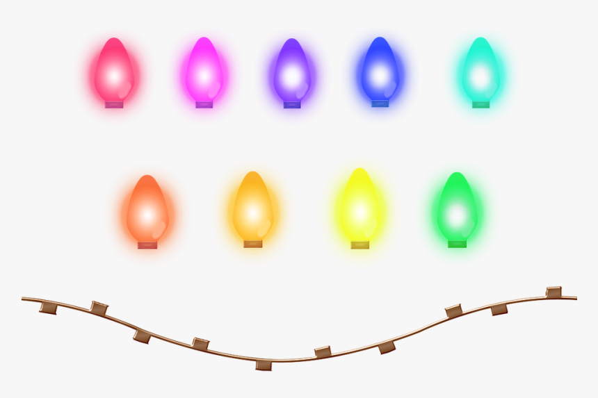 Luces De Navidad, La Luz De La Cadena De, Retro - Guirlande Lumineuse De Noel Png, Transparent Png