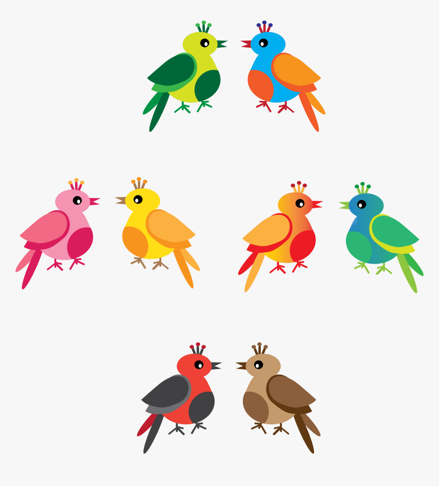 Free Rainbow Birds - Word Problem Examples Addition, HD Png Download