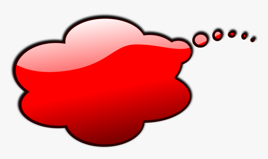 Pensamiento, Comentarios, Burbujas, Globo - Red Speech Bubble Transparent Background, HD Png Download