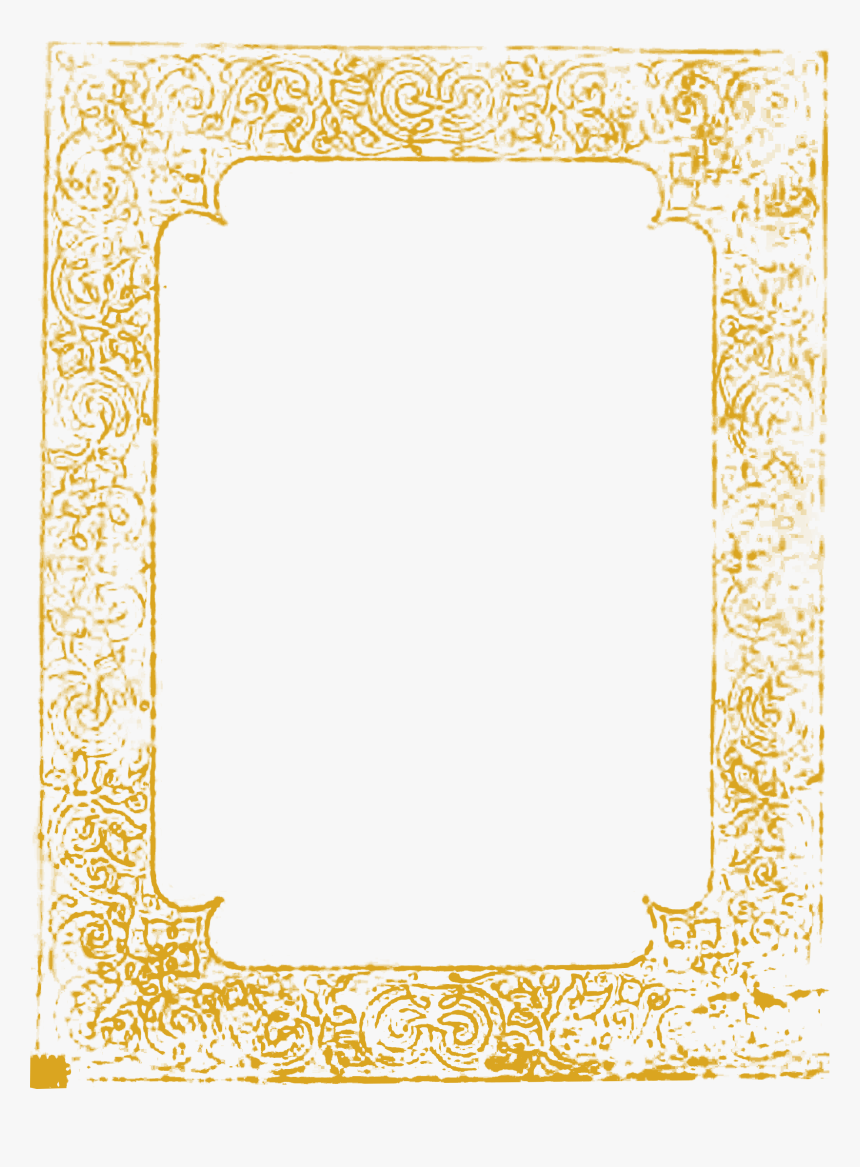 Forlorn Hope Border Goldenrod - Png File Border, Transparent Png
