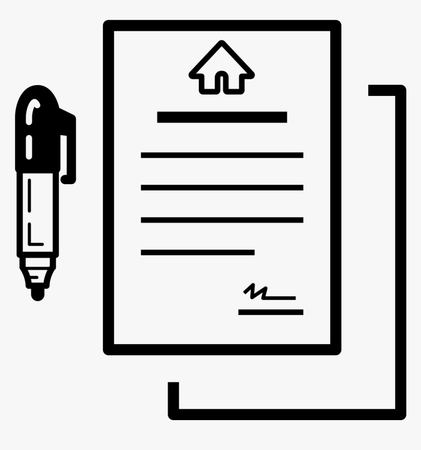 Contract Black And White, HD Png Download