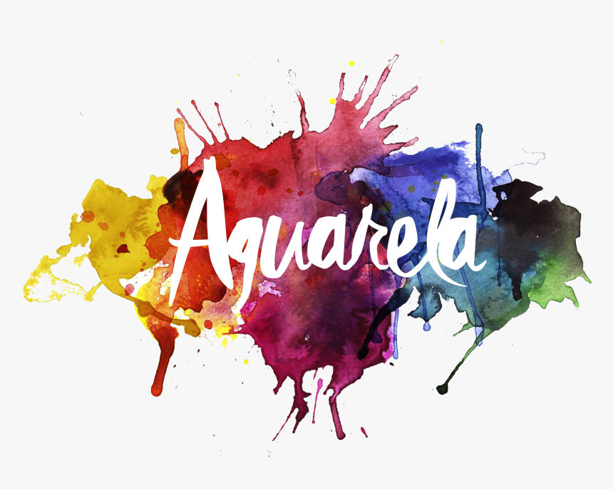 Transparent Aquarela Png - Transparent Background Paint Splash, Png Download