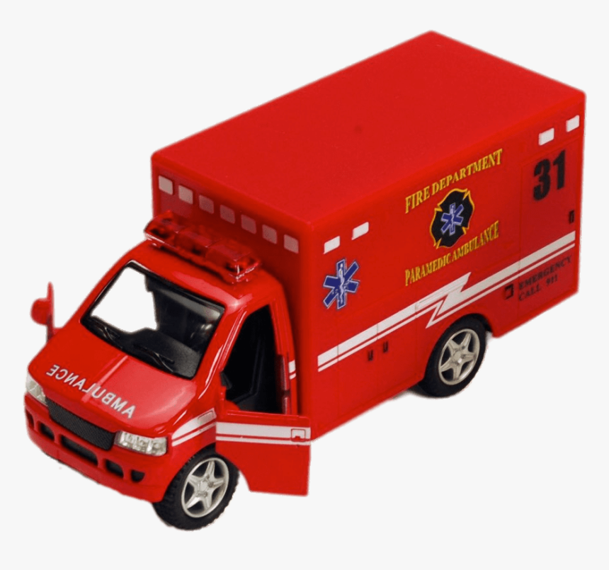 Ambulancia Roja Juguete - Toy Ambulance, HD Png Download