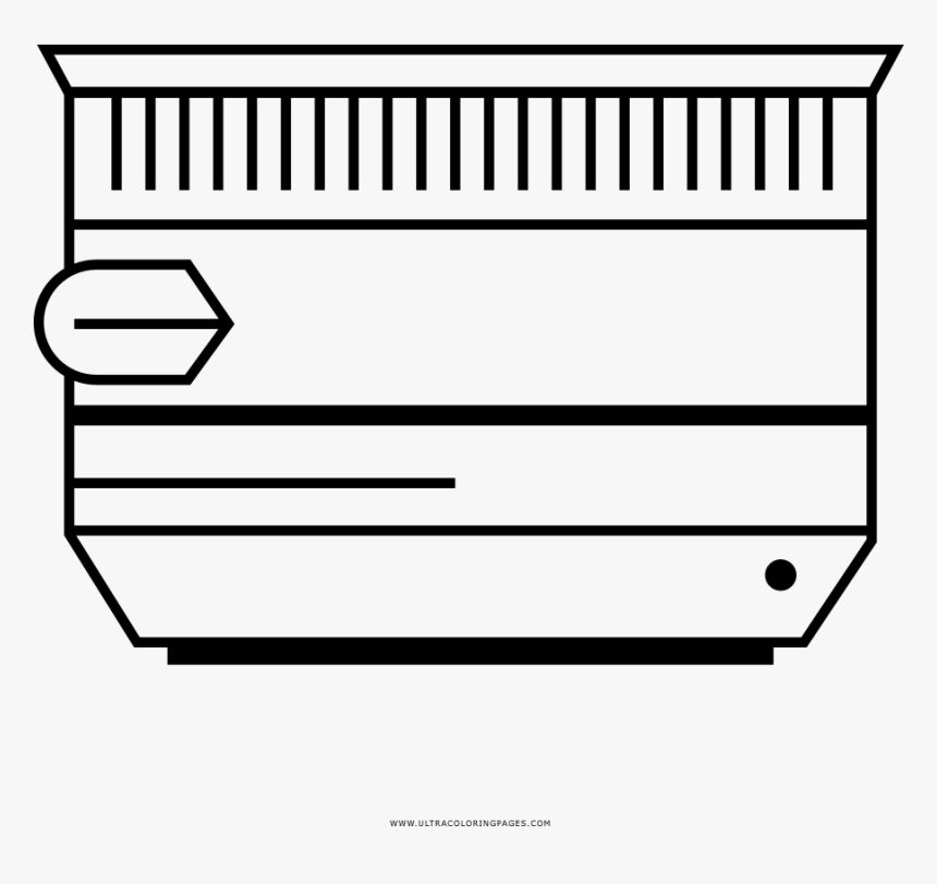Dibujo De Lente De La Cámara Para Colorear - Line Art, HD Png Download