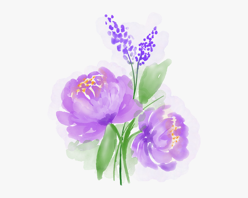 Watercolour Flower Watercolour Watercolor Flowers - Imagenes De Flores A Acuarela, HD Png Download