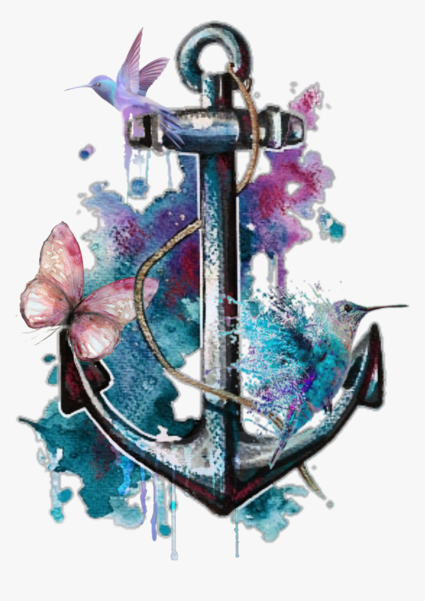 Transparent Watercolor Anchor, HD Png Download