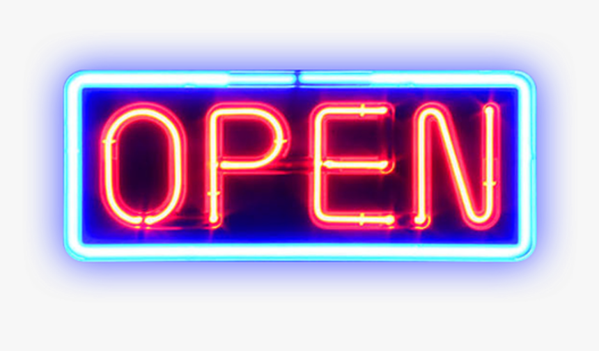 Interesting Party Sign Signal Neon Light Freetoedit - Open Neon Light Png, Transparent Png