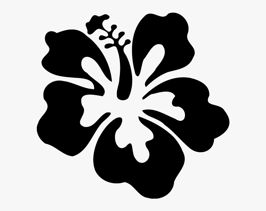 Pegatina Coche Flor - Pink Hibiscus Flower Clipart, HD Png Download