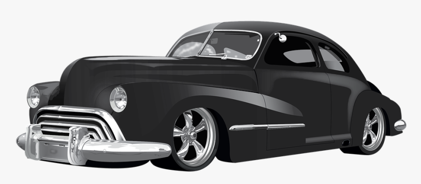 Coche, Dodge, Coches De Época, Muscle Car, Negro, Cromo - Long Vintage Car Png, Transparent Png