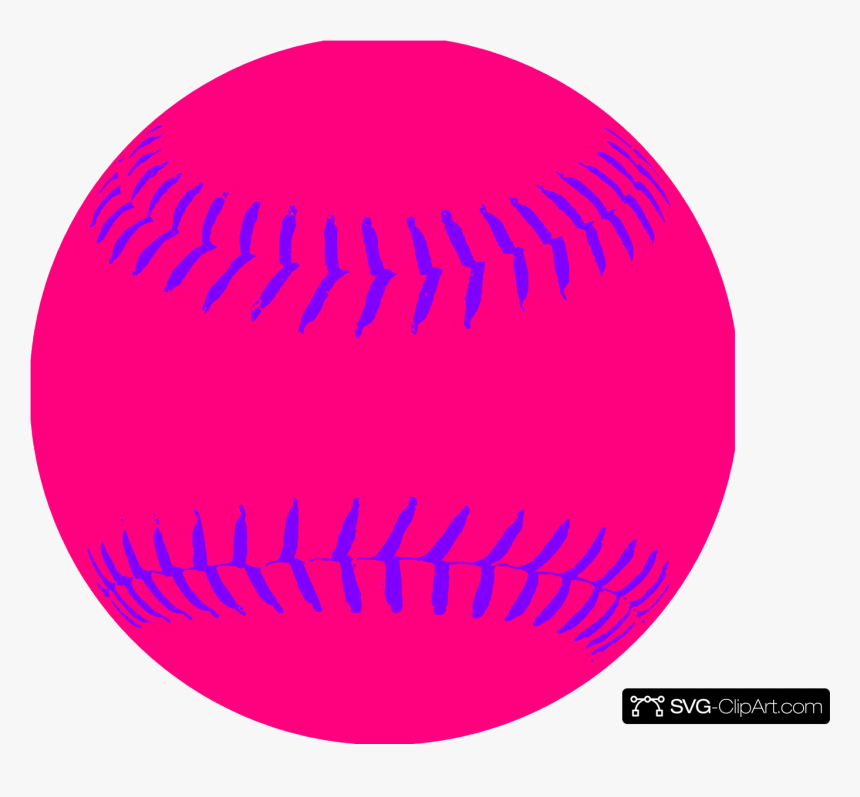 Softball Pink Clip Art Icon And Clipart Transparent - College Baseball, HD Png Download