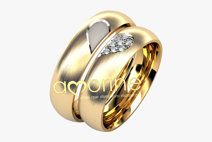 Alianças Que Formam Um Coração, HD Png Download