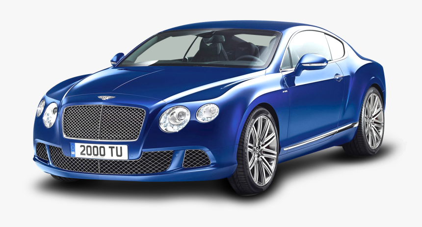 Blue Bentley Continental Gt Speed Car Png Image - Bentley Continental Gt Png, Transparent Png