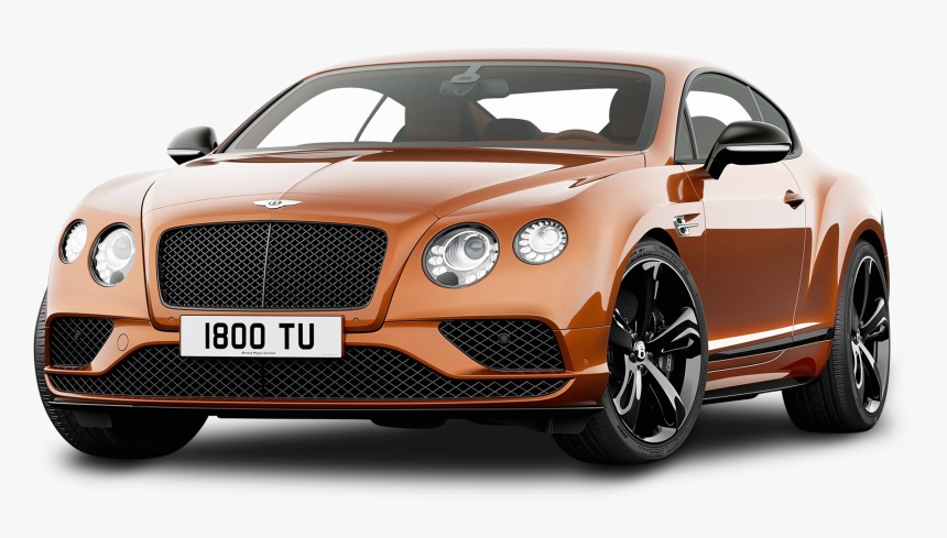 Orange Bentley Continental Gt Speed Car Png Image - 2018 Bentley Continental Gt Msrp, Transparent Png