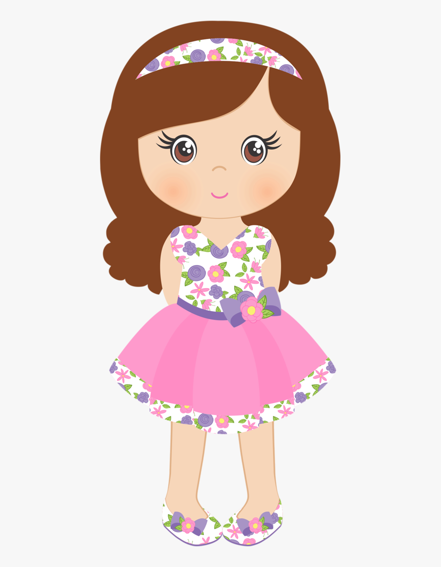 Clip Art Boneca Em Png - Girl Clipart, Transparent Png