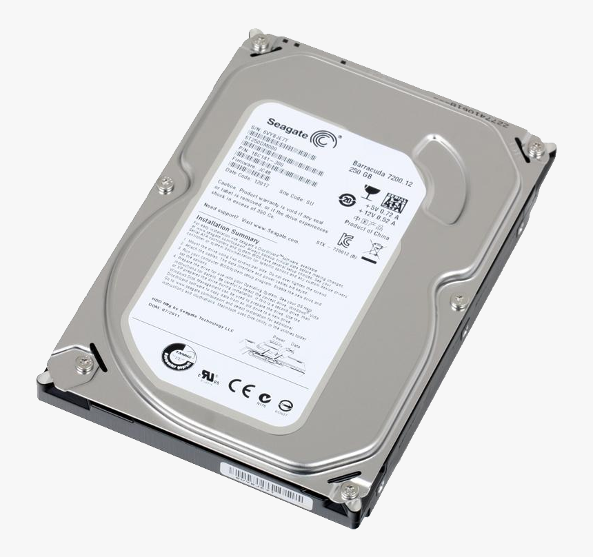 Hard Disk Drive Png, Transparent Png