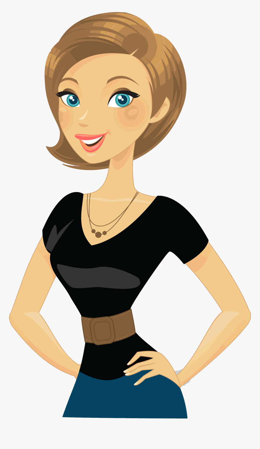 Dentist Drawing Woman - Illustration, HD Png Download