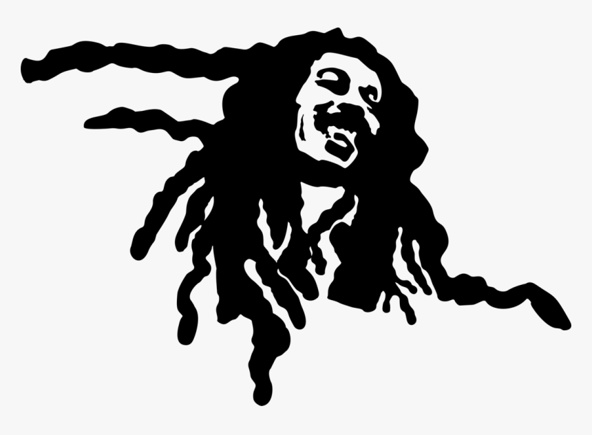 Fictional Character,stencil,logo - Graffiti Bob Marley Cover, HD Png Download