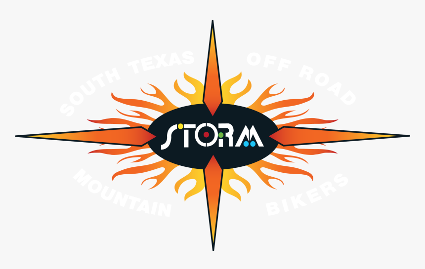 Storm Starburst Logo White South Texas Off Road Mountain-bikers - Emblem, HD Png Download