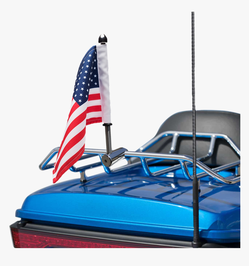 #rfm-rdhb12 With Usa Flag On Standard Harley Tour Pack - Flag Of The United States, HD Png Download