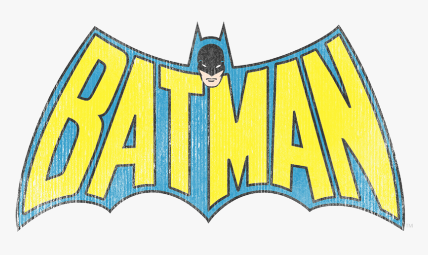 Dc Comics Classic Batman Logo Distressed Men S Regular, HD Png Download