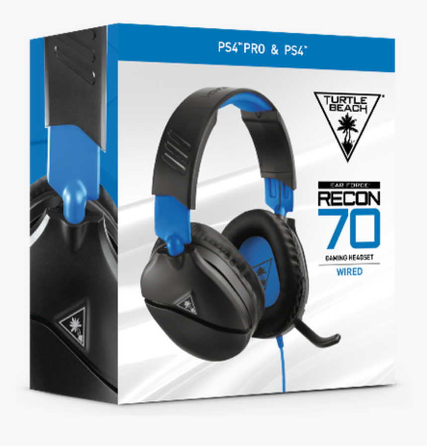 Turtle Beach Ear Force Recon 70 Wired Gaming Headset - Turtle Beach Recon 70, HD Png Download