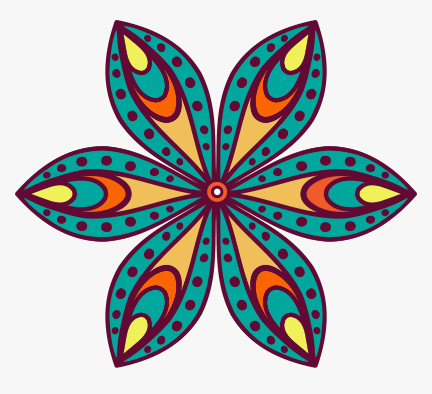 Transparent Stained Glass Clipart Free - Flower Silhouette, HD Png Download