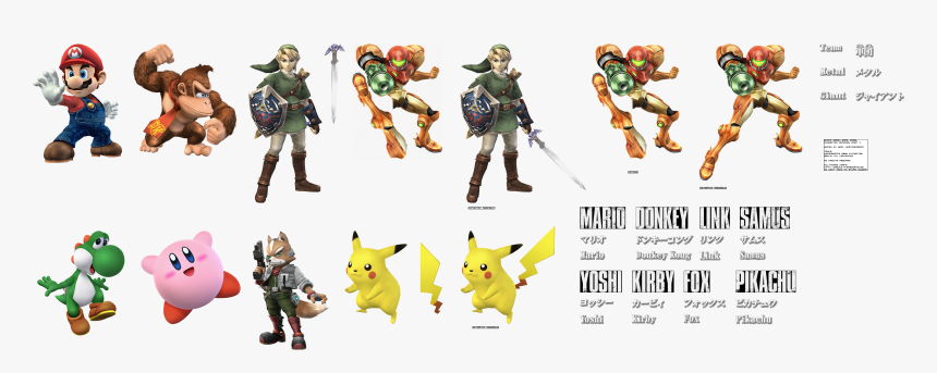 Super Smash Bros Brawl Renders Character Renders - Super Smash Bros Brawl, HD Png Download