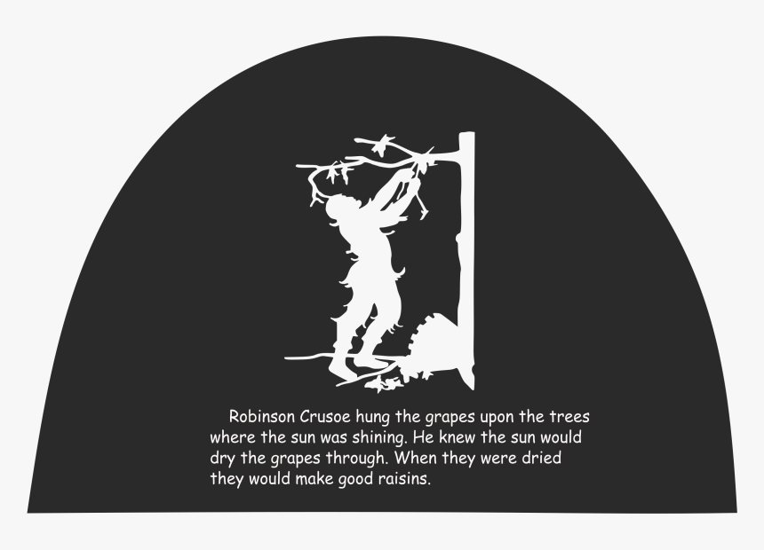 Robinson Crusoe Silhouette 03 Clip Arts - Silhouette Of Girl Reading No Watermark, HD Png Download