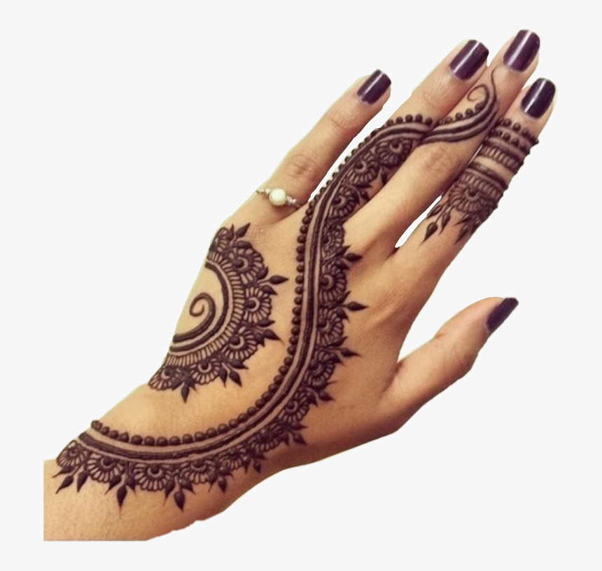 #hand #henna #nails #ring #aesthetic #hennaaesthetic - Women's Mehndi, HD Png Download