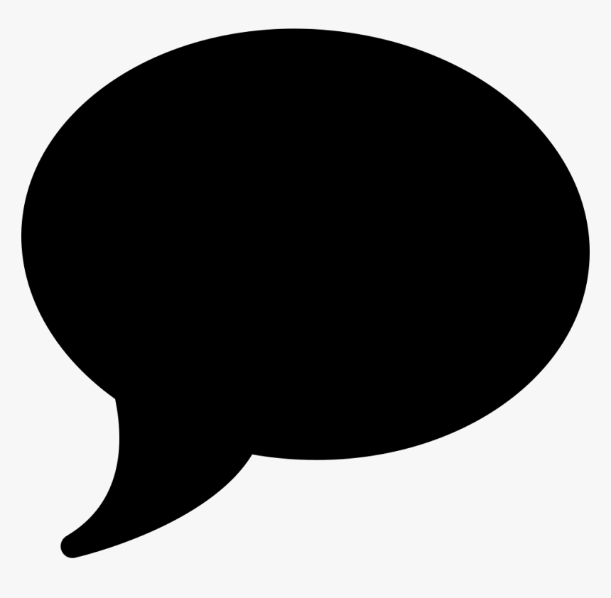 Dark Dialogue Bubble - Comment Icon Svg, HD Png Download