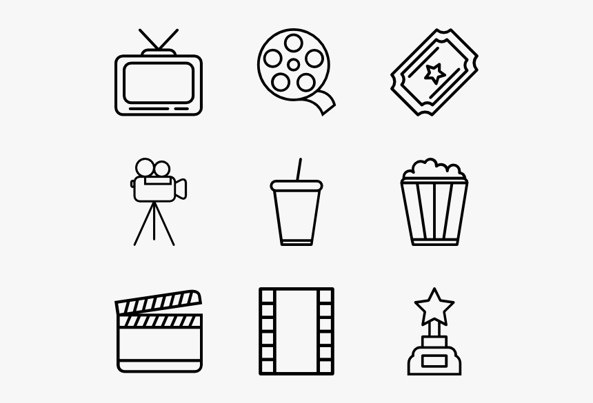 Movies Vector Clapboard - Utensil Icon Transparent Background, HD Png Download