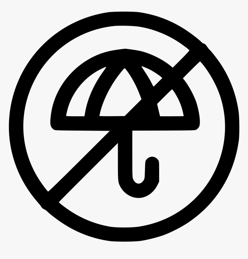Umbrella Rain Monsoon Water Rainfall Prohibited - Icon Sound On Off Png, Transparent Png