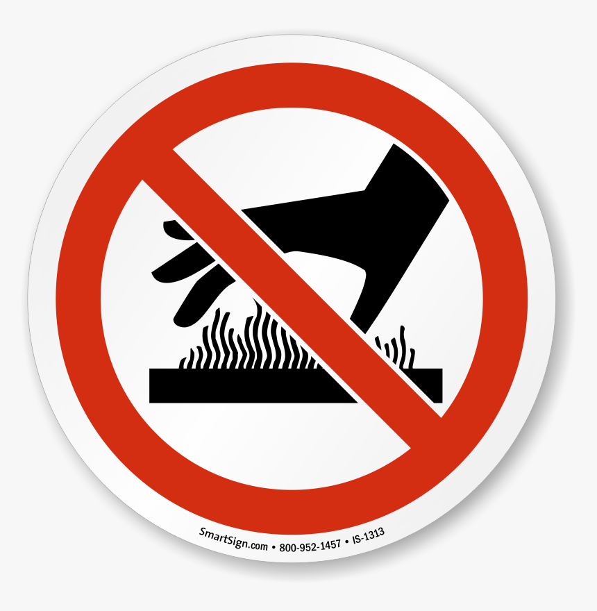 Caution Hot Surface Do Not Touch Sign, HD Png Download