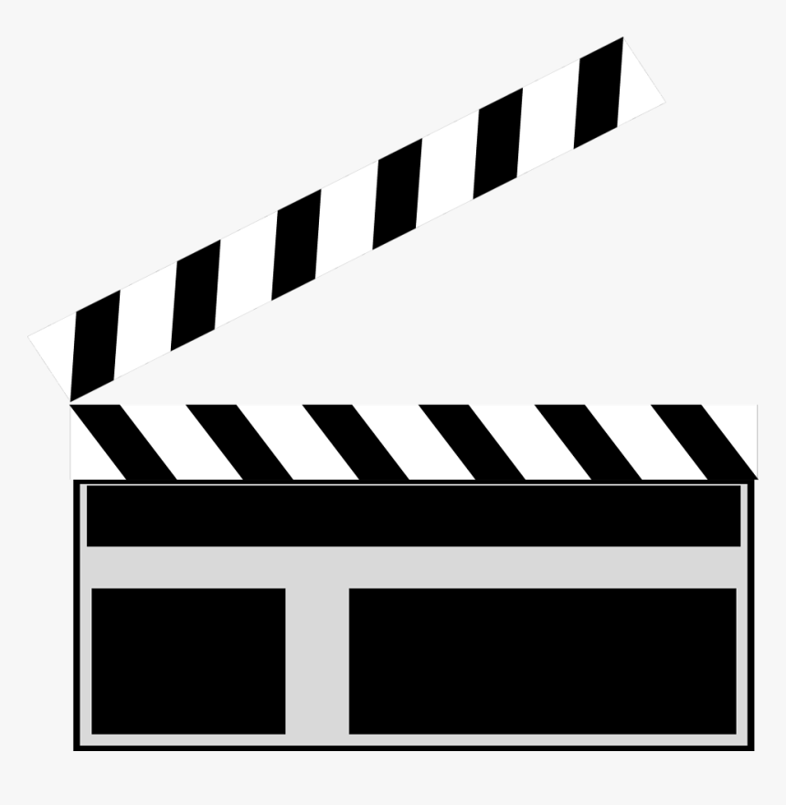 Movie Clipart Clapboard - Transparent Clapperboard Clipart, HD Png Download