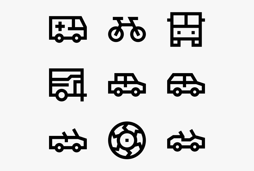 Clip Art Car Icon Vector, HD Png Download
