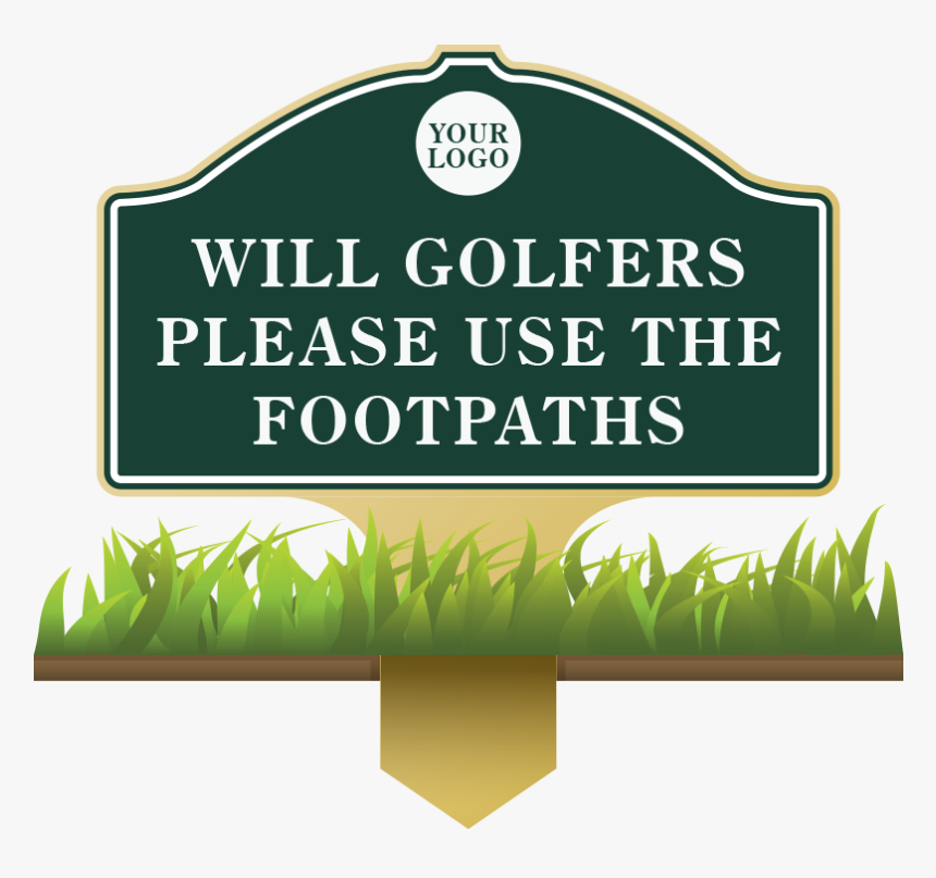 Information & Etiquette Sign - Golf Out Of Bounds Sign, HD Png Download