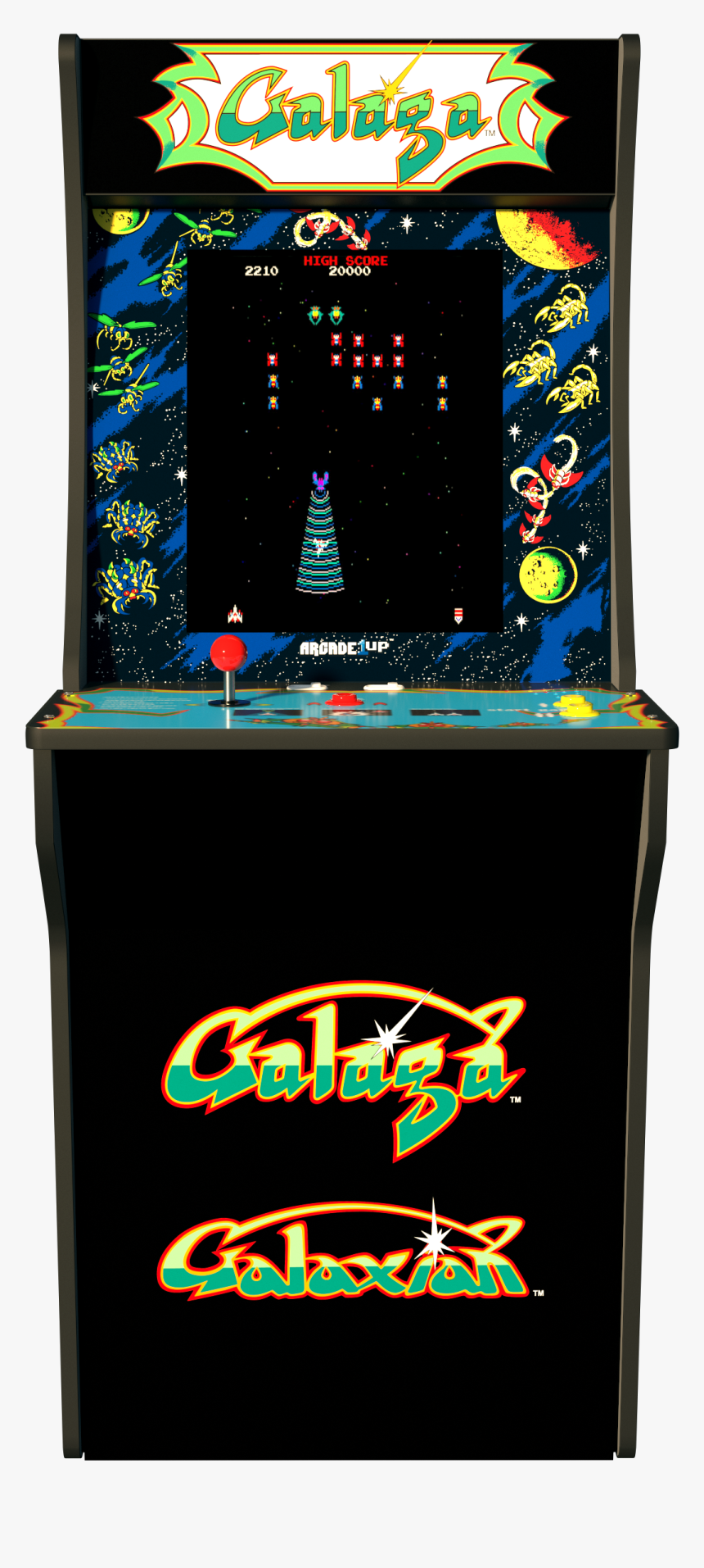 Galaga Arcade Machine, HD Png Download